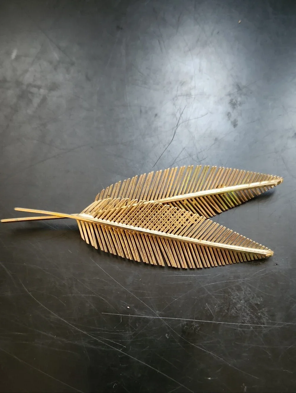 Midcentury Modern Leaf Pin Vintage